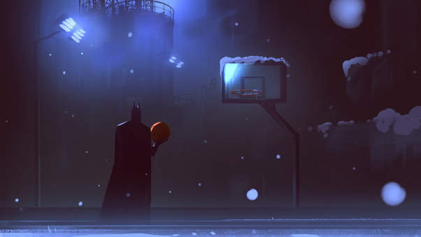 Batman Playing Basketball Wallpaper