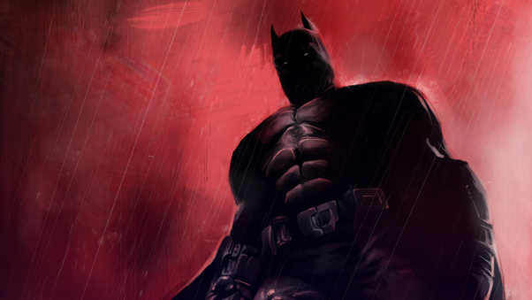 Batman Red Background 4k Wallpaper