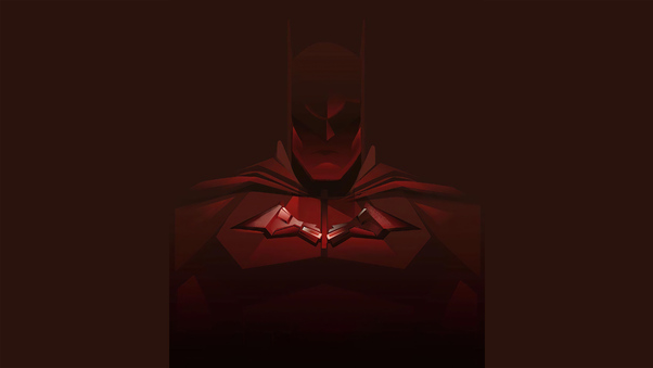 Batman Red Minimal 4k Wallpaper