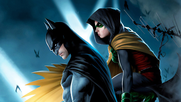Batman Robin Art Wallpaper