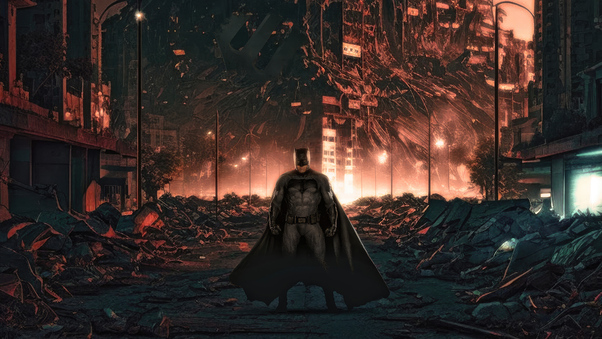 Batman Saving The City Wallpaper
