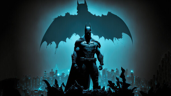 Batman Shadow Of A Man 5k Wallpaper