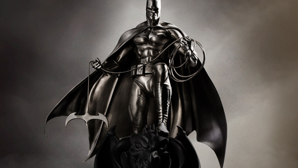 Batman Statue 5k Wallpaper
