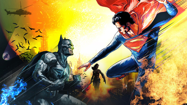 Batman Superman Art New Wallpaper