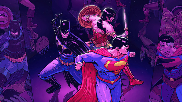 Batman Superman Wonder Woman Dc Fandome 4k Wallpaper
