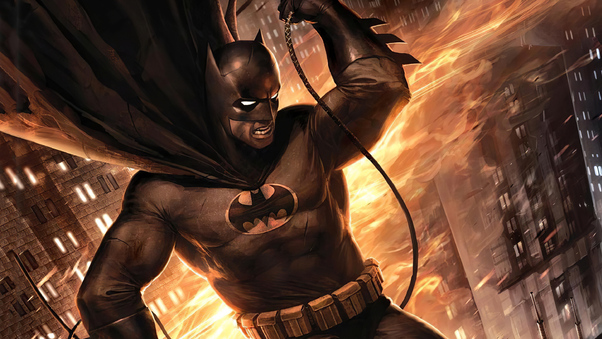 Batman The Dark Knight Returns Artwork Wallpaper