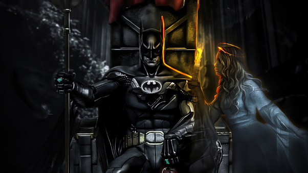 Batman Throne Artwork 4k Wallpaper