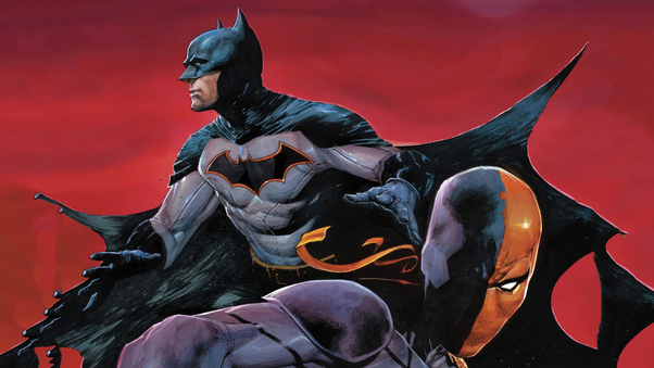 Batman Vs Deathstroke Artwork 4k Wallpaper