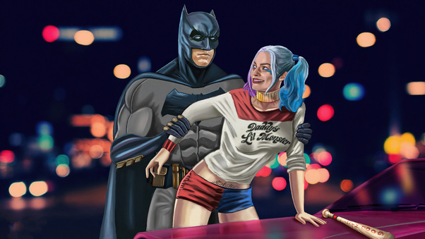 Batman Vs Harley Quinn Suicide Squad 4k Wallpaper