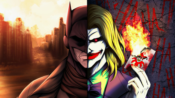 Batman Vs Joker Game Of Cards 4k Wallpaper