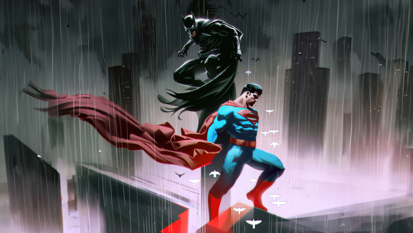 Batman Vs Superman Epic Collide Wallpaper