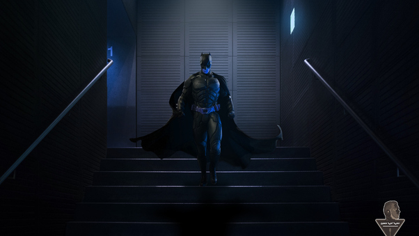Batman Walking Downstairs Wallpaper