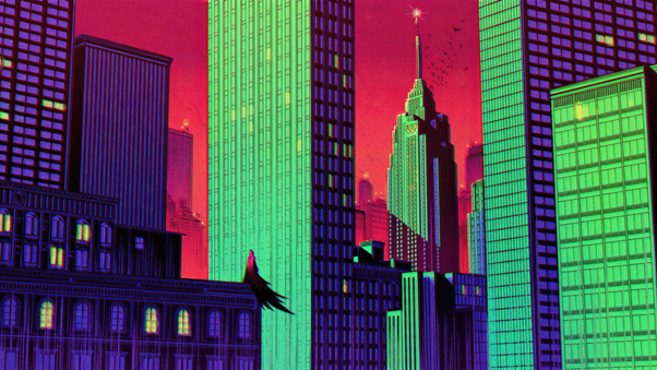 Batman Wayne Tower 5k Wallpaper