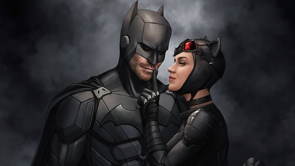 Batman With Catwoman Wallpaper