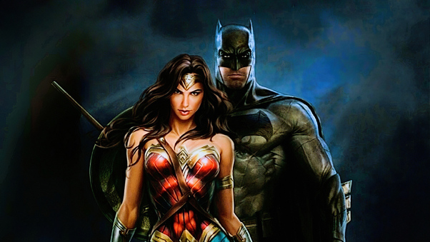 Batman Wonder Woman Art Wallpaper