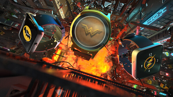 Batman Wonder Woman Flash Smartwatch Hero Wallpaper