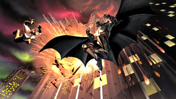 Batman X Bane 8k Wallpaper