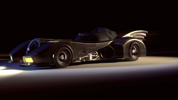 Batmobile Rendered 4k Wallpaper