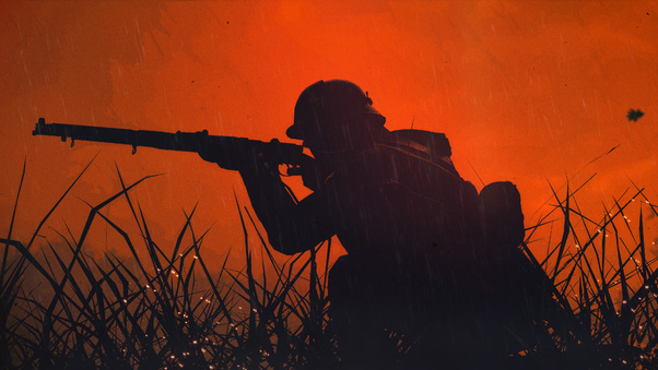 Battlefield 1 Soldier Silhouette 4k Wallpaper