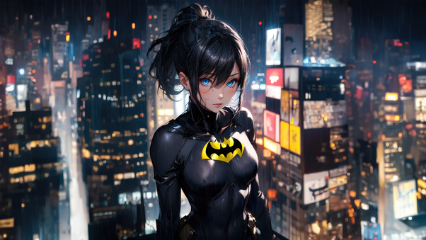 Batwoman As Anime Girl Wallpaper