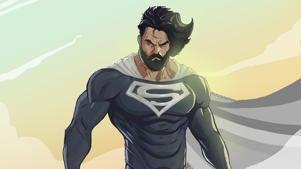 Bearded Superman Wallpaper