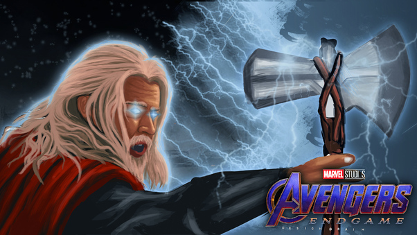 Bearded Thor Avengers Endgame 4k Wallpaper