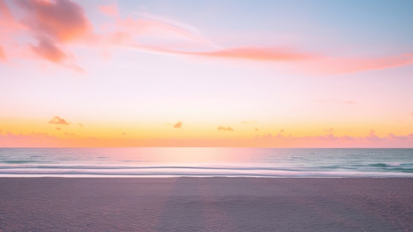 Beautiful Calm Relaxing Sunset At Beach Wallpaper