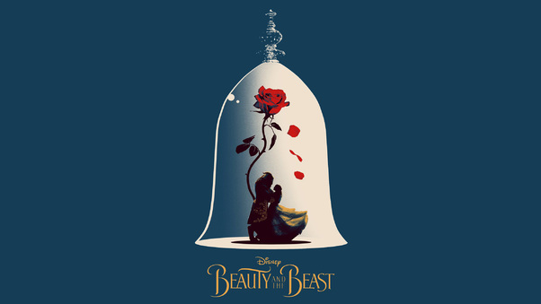 Beauty And The Beast Poster Artwork Wallpaper