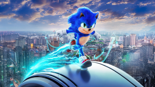 Ben Schwartz As Sonic The Hedgehog 3 2024 Wallpaper