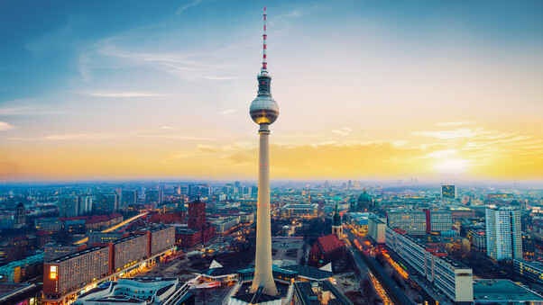 Berlin City View From Top Wallpaper
