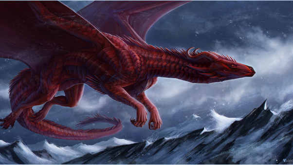 Big Red Dragon Wallpaper