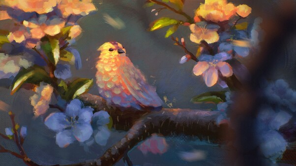 Bird Painting 5k Wallpaper