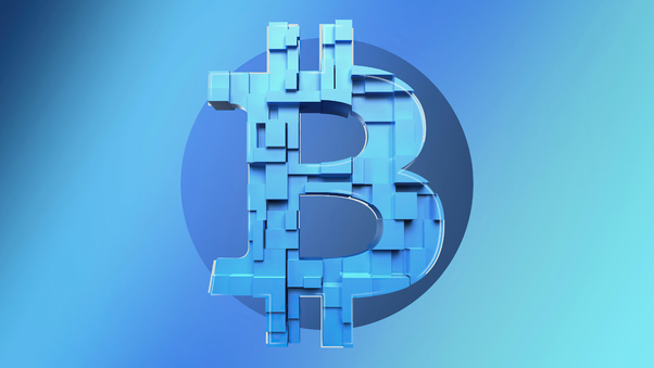 Bitcoin Logo Background 5k Wallpaper
