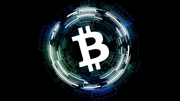 Bitcoin Logo Black Background 4k Wallpaper