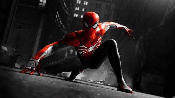 Black And Red Spiderman 4k Wallpaper