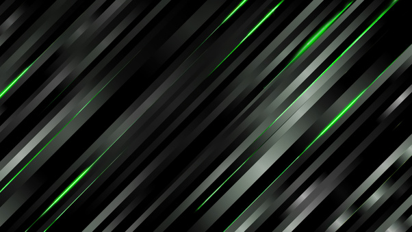 Black Carbon Fiber Stripes With Green Neon Glow Lines (1280x720) Resolution Wallpaper