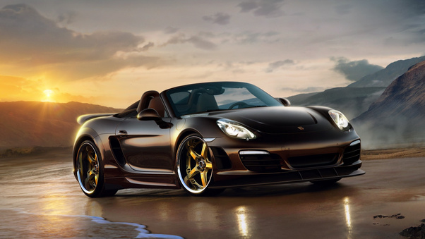 Black Custom Porsche Wallpaper