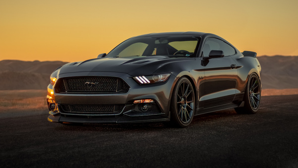 Black Ford Mustang 2019 5k Wallpaper