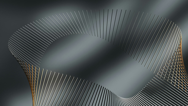 Black Gold Wavy Lines (1920x1080) Resolution Wallpaper