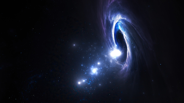 Black Hole And Stars Wallpaper