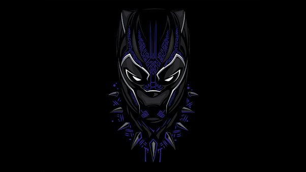 Black Panther 4k Minimalism 2020 Wallpaper