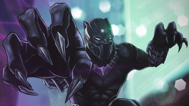 Black Panther 4karts Wallpaper