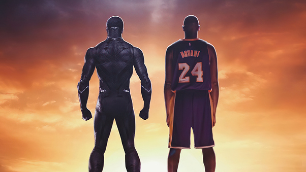 Black Panther And Kobe Bryant Wallpaper