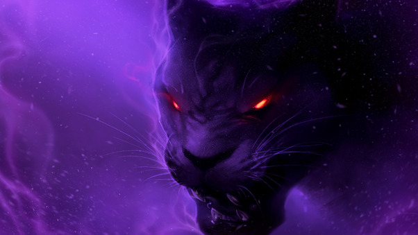 Black Panther Digital Art Illustration Wallpaper