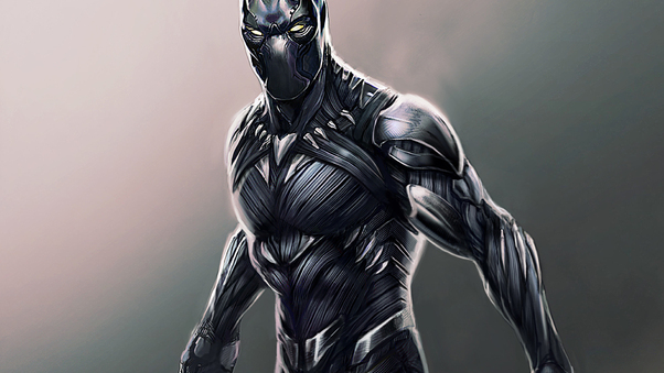 Black Panther Digital Artwork Wallpaper