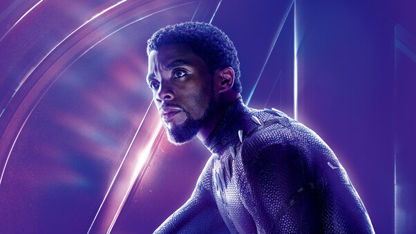 Black Panther In Avengers Infinity War 8k Poster Wallpaper