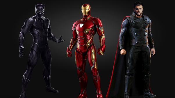 Black Panther Iron Man Thor 4k Wallpaper