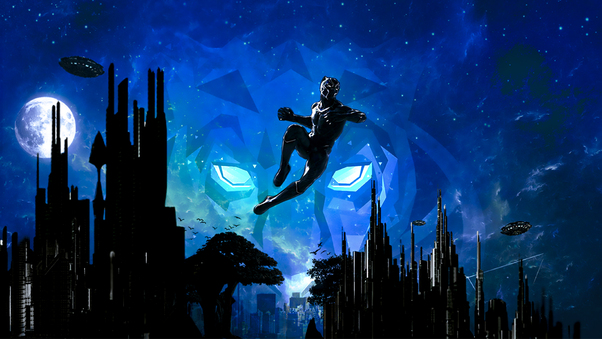 Black Panther Marvel Cinematic Universe Artwork Wallpaper