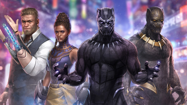 Black Panther Marvel Fight Wallpaper