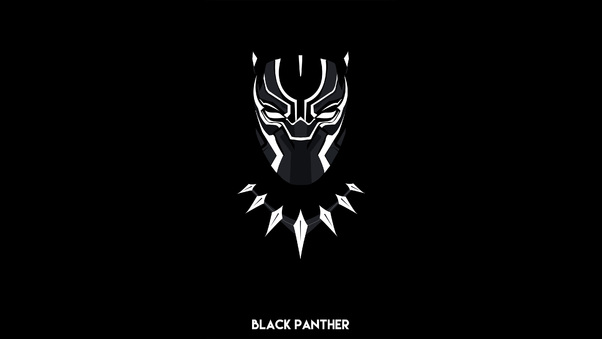 Black Panther Minimal 4k Wallpaper